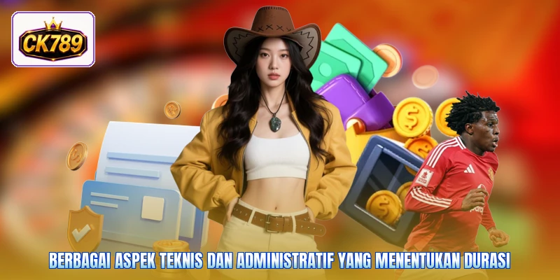 Berbagai aspek teknis dan administratif yang menentukan durasi