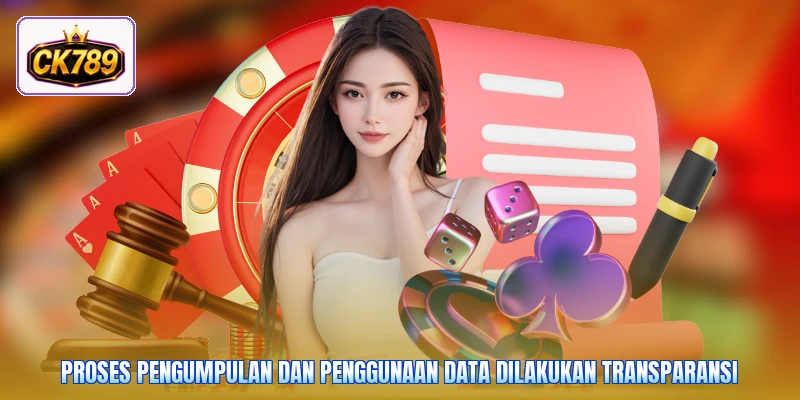 Proses pengumpulan dan penggunaan data dilakukan transparansi