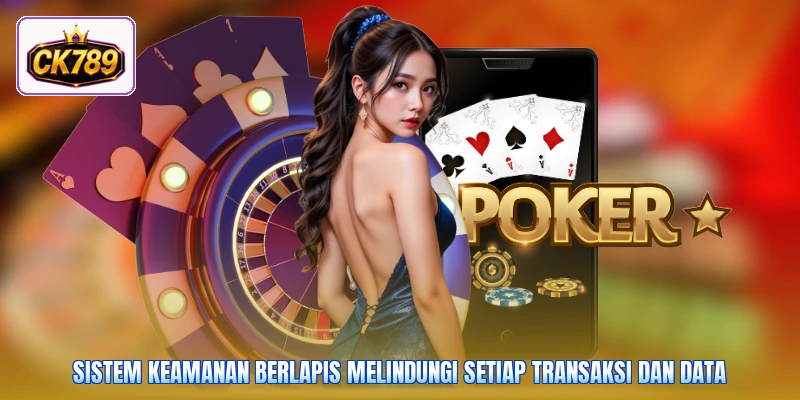 Sistem keamanan berlapis melindungi setiap transaksi dan data