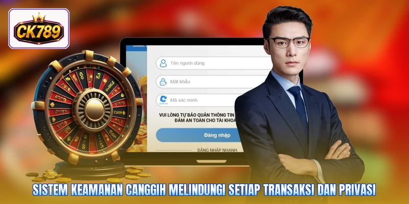 Sistem keamanan canggih melindungi setiap transaksi dan privasi