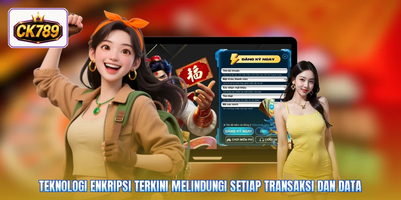Teknologi enkripsi terkini melindungi setiap transaksi dan data